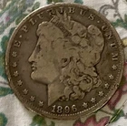 1896 O Morgan Silver One Dollar S$1 Coin
