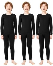 Boys Thermal Underwear Set Base Layer Fleece Lined Underwear for Shirt and Pa...