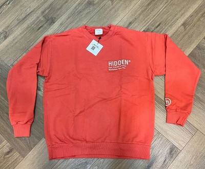 Hidden NY Crewneck Red Sweatshirt S – Manhattan NYC Past Present Future