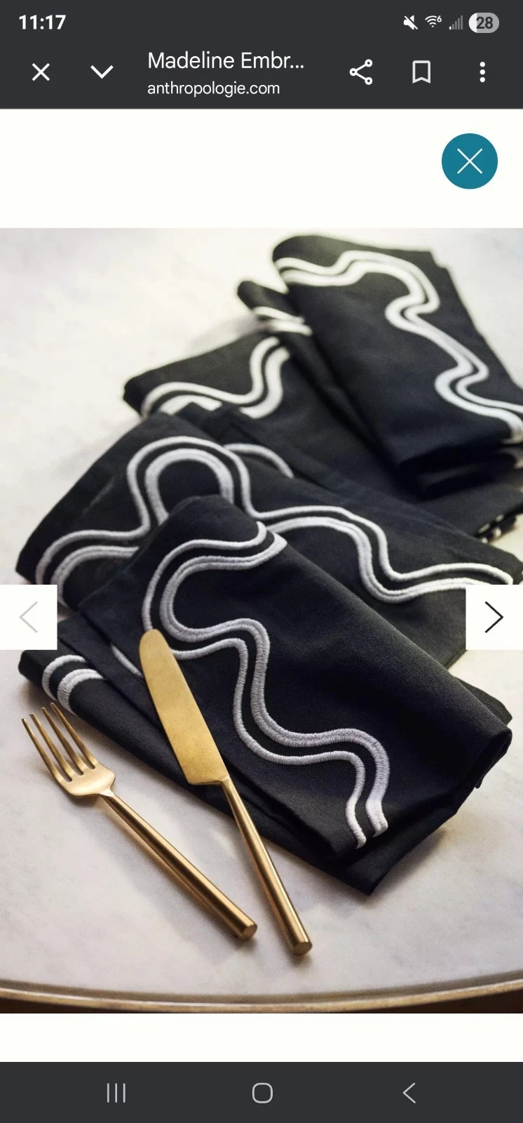 Anthropologie Madeline Napkins