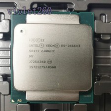 Intel Xeon E5-2666 V3 LGA2011 Server CPU Processor SR1Y7 2.9Ghz 10 Cores 135W