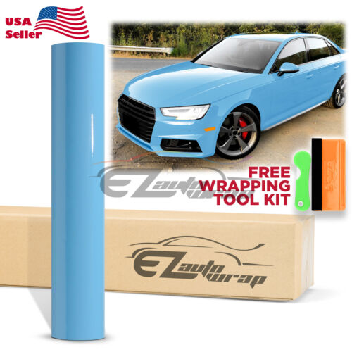 *Premium Gloss Glossy Vinyl Wrap Car Vehicle Sticker Decal Film Air Bubble Free - Foto 54 di 155