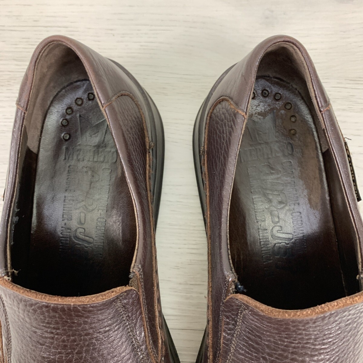 Mephisto Air Jet Leather Loafer Shoes Men display picture 1