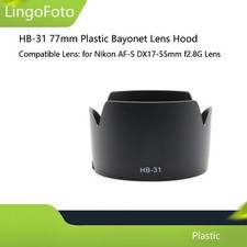 HB-31 77mm Plastic Bayonet Lens Hood Shade for Nikon AF-S DX17-55mm f2.8G Lens