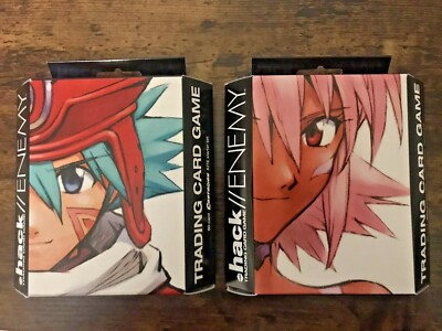 .hack ENEMY TCG CCG Lot Of 2 Deck - SEALED dot Hack Kite Contagion + Black Rose