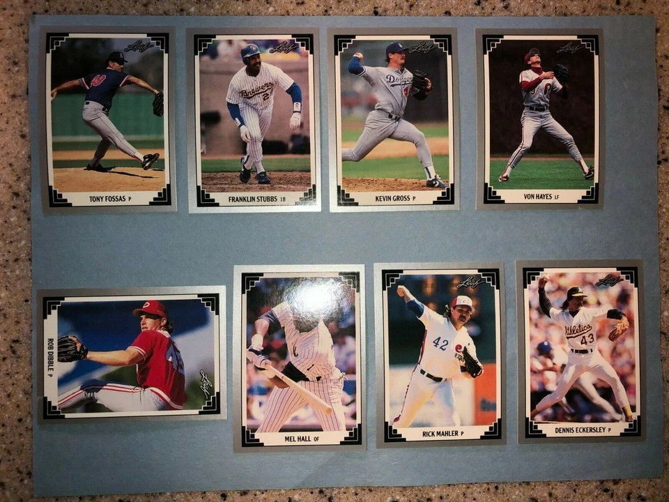 1991 LEAF BASEBALL CARDS YOU CHOOSE 266-528 MLB CARD FREE SHIPPING - Image 2 of 4