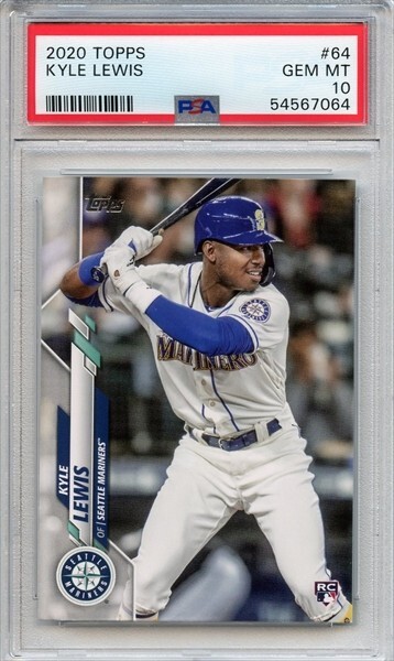 KYLE LEWIS RC 2020 TOPPS PSA 10 - NEW LABEL🔥RARE🔥MARINERS ROOKIE