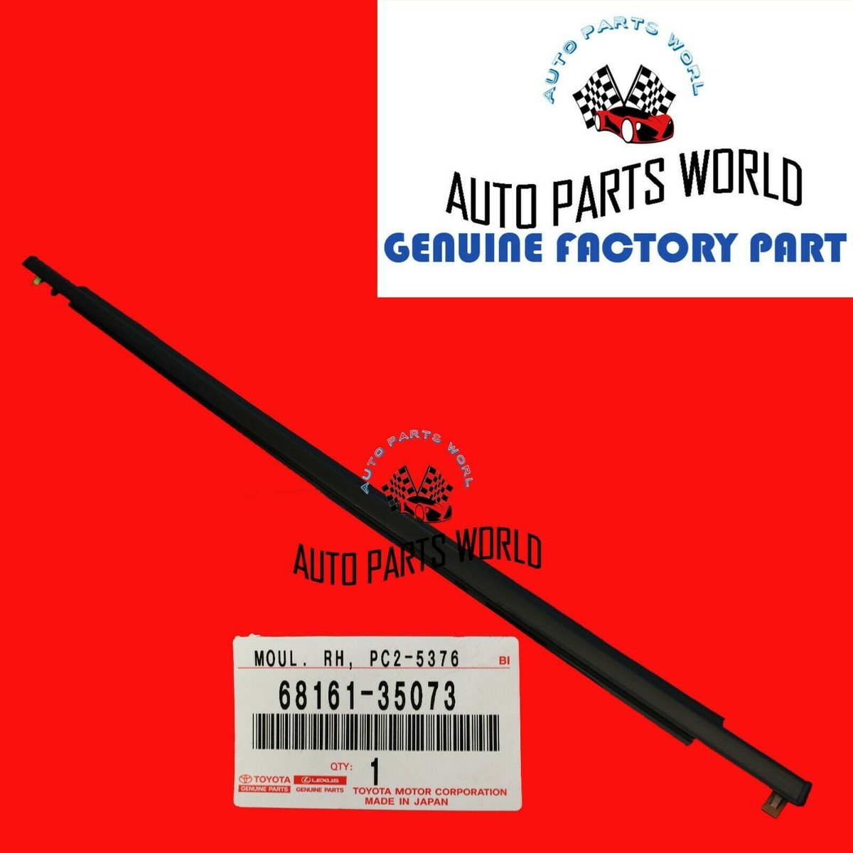MMSC ♡ 68161BZ211 Genuine Toyota WEATHERSTRIP, FR DOO 68161-BZ211 | eBay