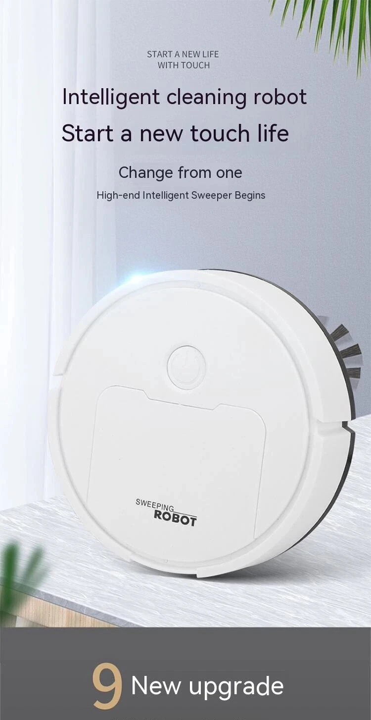 Mart Sweeping Robot Vacuum Cleaner - White