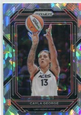 2023 Panini Prizm WNBA CAYLA GEORGE Cracked Ice #58 LAS VEGAS ACES