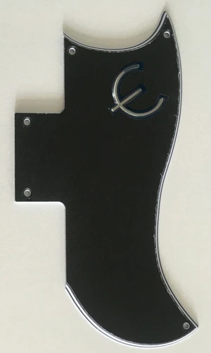 Guitar Parts Guitar Pickguard for Gibson SG '61 Reissue & E Logo 4 Ply Black