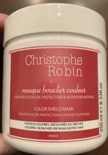 CHRISTOPHE ROBIN COLOR SHIELD HAIR MASK NUTRITION PROTECTION 8.33oz FULL SIZE