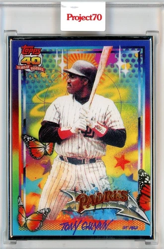 2021 TOPPS PROJECT 70 TONY GWYNN BY RISK - AP 50/51 SILVER FRAME #92