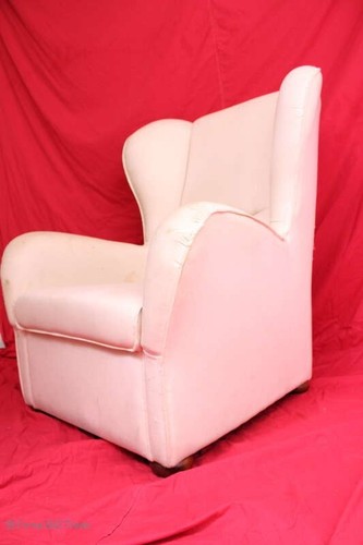 Wunderschöner Ohrensessel Kaminsessel Sessel Lesesessel Weiß Polstersessel Ferns - Bild 8 von 24