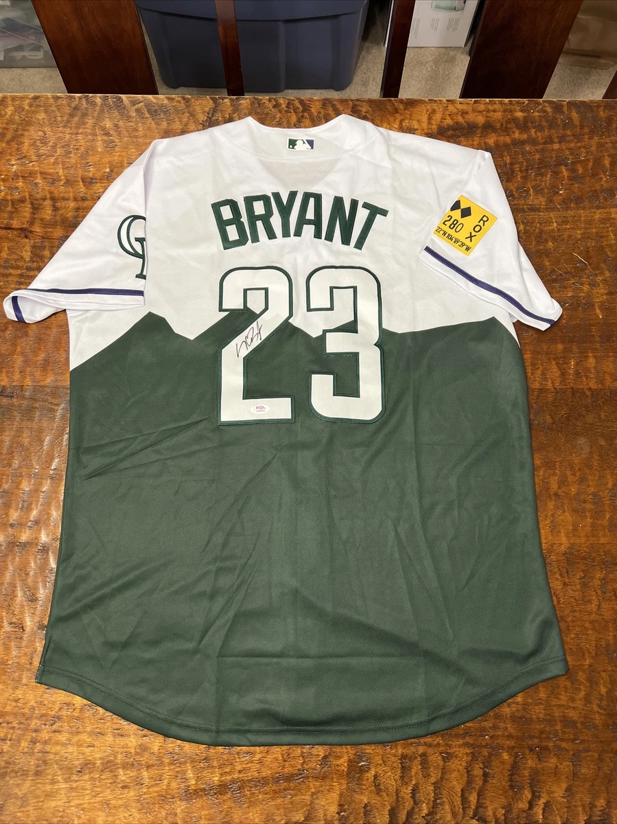 Kris Bryant Signed Colorado Rockies Jersey PSA DNA Coa Autographed