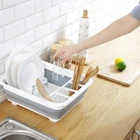 31cm Collapsible Dish Drainer Rack Kitchen Sink Cutlery Plate Drying Board