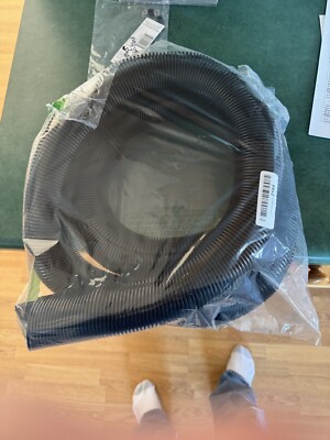 Flexible Polyethylene Wire Loom, 2 Inch Diameter, 7 Feet, Black