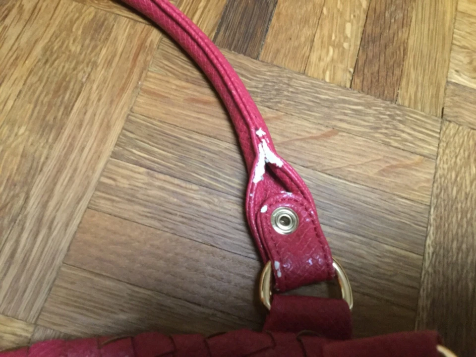 Bolso de mano DEUX LUX TEJIDO ROJO grande de gran tamaño Foto 3 de 4