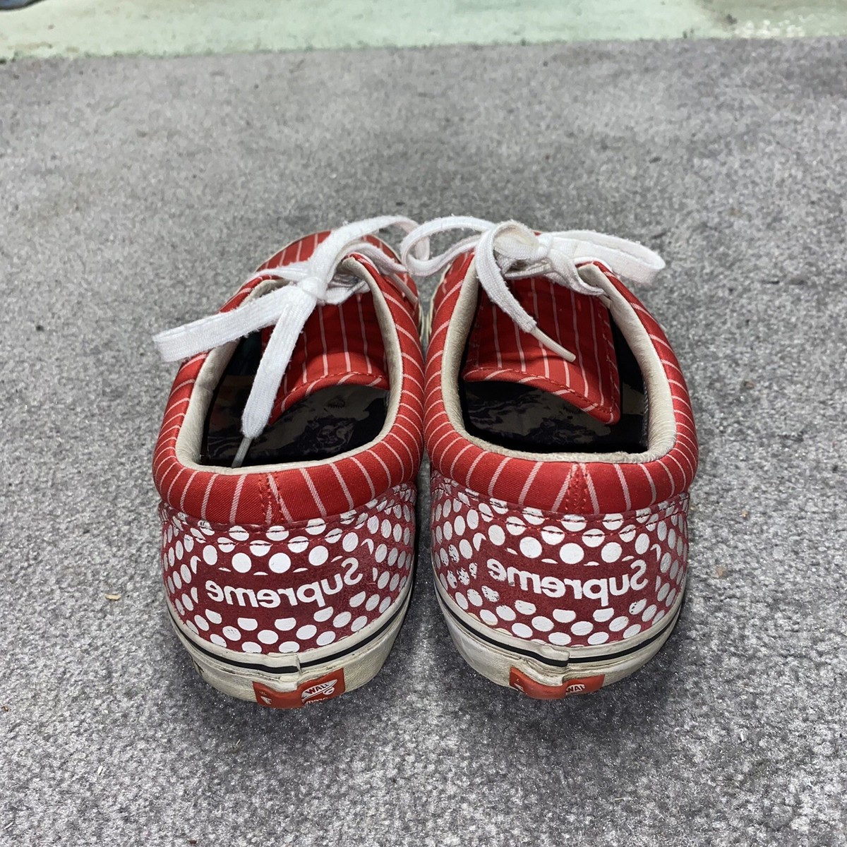 Vans SUPREME Comme Des Garcons Harold Hunter Pinstripe Skate Shoes