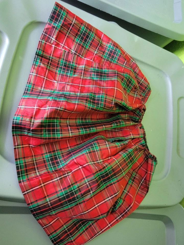 Hartstrings Red Plaid Skirt 100% Polyester Vtg Size 6 - Image 2 of 4