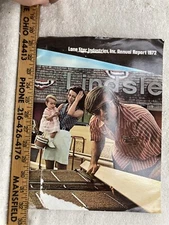 1972 Lone Star Industries Stockholders Annual Report Vintage Lindsley Home Care