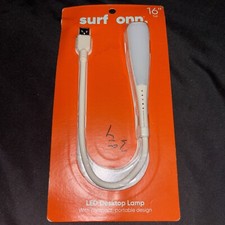 Surf Onn Led Desktop Lamp 16" Tall Compact Portable Flex Design USB  Pink