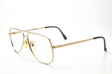gold plated eyeglasses SPACER 11-703 Pure Titanium/Gold Plated 1980s vintage