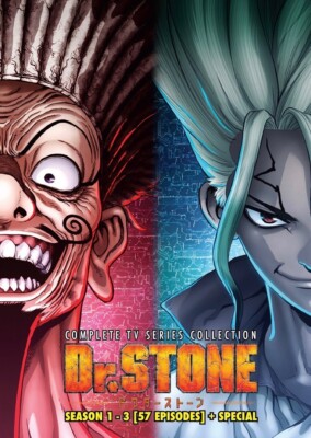 【Dr.STONE】 DVD Dr. Stone (Season 1-3: VOL.1 - 57 End + Special) ~ English Dubbed
