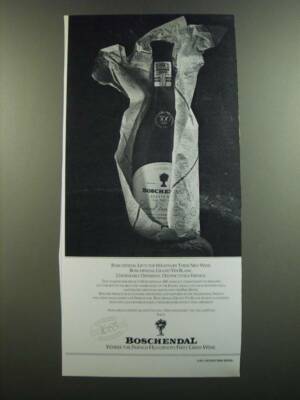 1986 Boschendal Grand Vin Blanc Wine Ad - Boschendal lifts the wraps