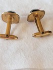 Vintage Tiger's Eye Look Cuff Links  Quality Men's Jewelry Amber/Brown Mad Men  — photo 5