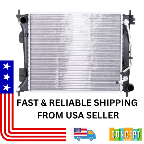 For Hyundai Veloster 2013 2014 Radiator Plastic / Aluminum 1.6L Engine ...