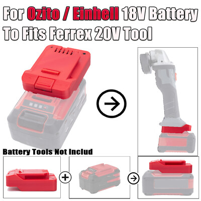Akku Adapter Konverter für Einhell 18V Li-on Akku auf Ferrex 20V Elektrowerkzeug