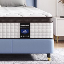 8/10/12/14'' Memory Foam Euro Top Mattress Spring, Full Queen King Size in a Box