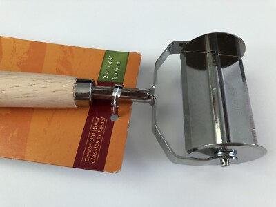 **8''x2.5'' Fox Run Straight Ravioli Cutter Stainless Steel Wood 55442