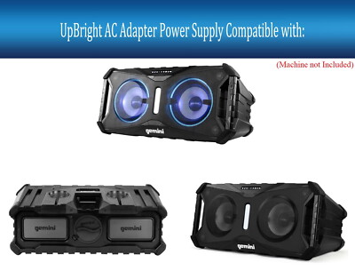 AC Adapter or Car Charger For Gemini SOSP-8 SoundSplash 400W