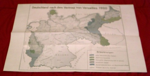 Deutschland nach dem Vertrag von Versailles 1920 - Replikat