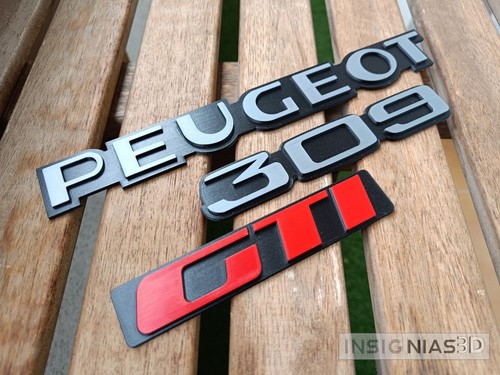 Pieza repuesto para 309 GTI pack . Emblema. Logo. Bagde , emblem ** 3D ** - Imagen 2 de 3