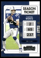 2021 Panini Contenders #41 Carson Wentz