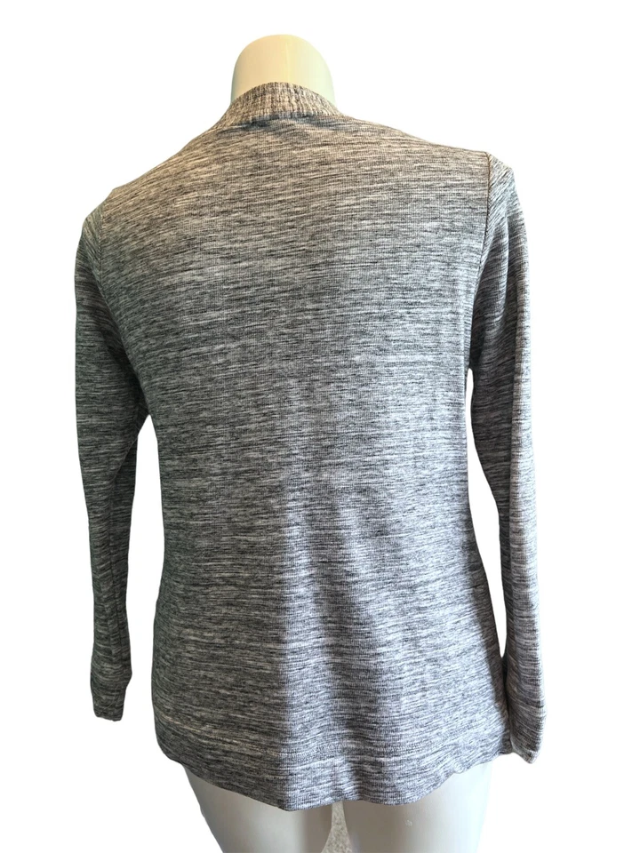 Sudadera con cuello con cordones gris 14/16 Lane Bryant Foto 3 de 4