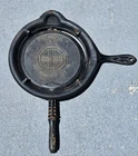 Griswold Mfg Co American No 8 Cast Waffle Iron Low Base 1908 Unrestored as Found