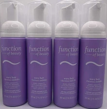 4PK Function Of Beauty Wavy Hair Zero Gravity Styling Mousse ~ 7 OZ EACH ~ NEW