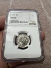 1937 “P” Buffalo Nickel Coin MS 65 NGC