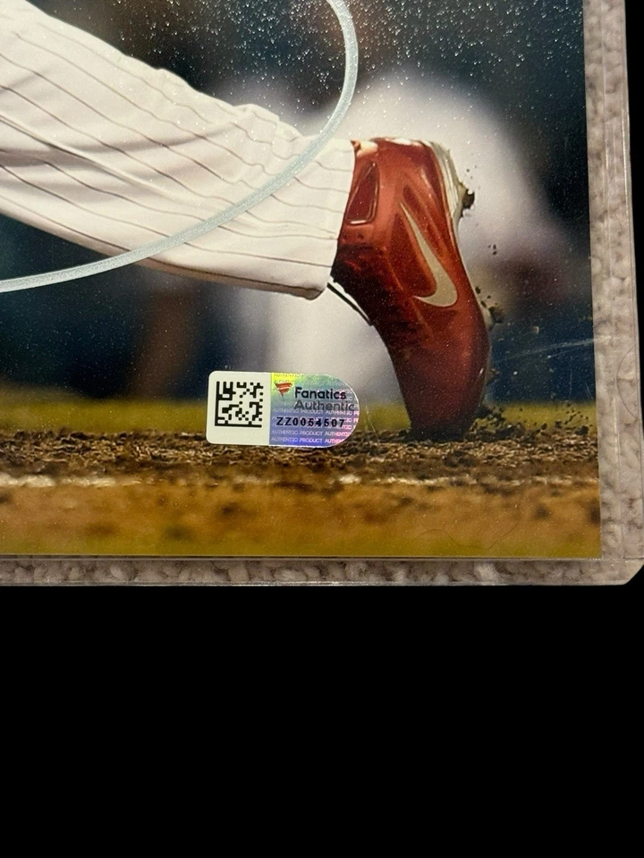 Foto firmada por Dominic Brown 8x10 Phillies Auto Fanáticos y MLB Holograma Certificado de Autenticidad Foto 3 de 4