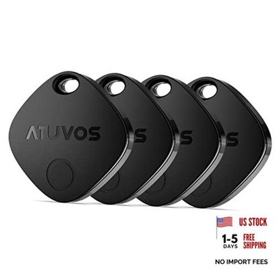 Air Tracker Tags-4 Pack, Bluetooth Luggage Tracker Works with 4 Pack Black