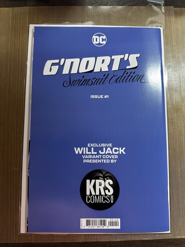 GNORTS Swimsuit Edition #1 Will Jack Sexy Power Girl Virgin Signed w/COA - Picture 2 of 3