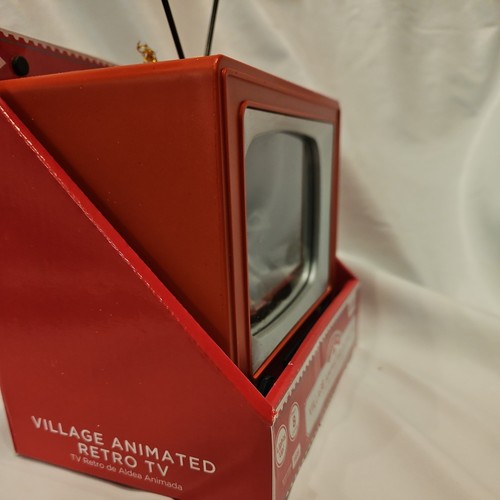Holiday Time Animated Retro TV, Musical Lighted Christmas Holiday decoration NEW - Picture 4 of 5