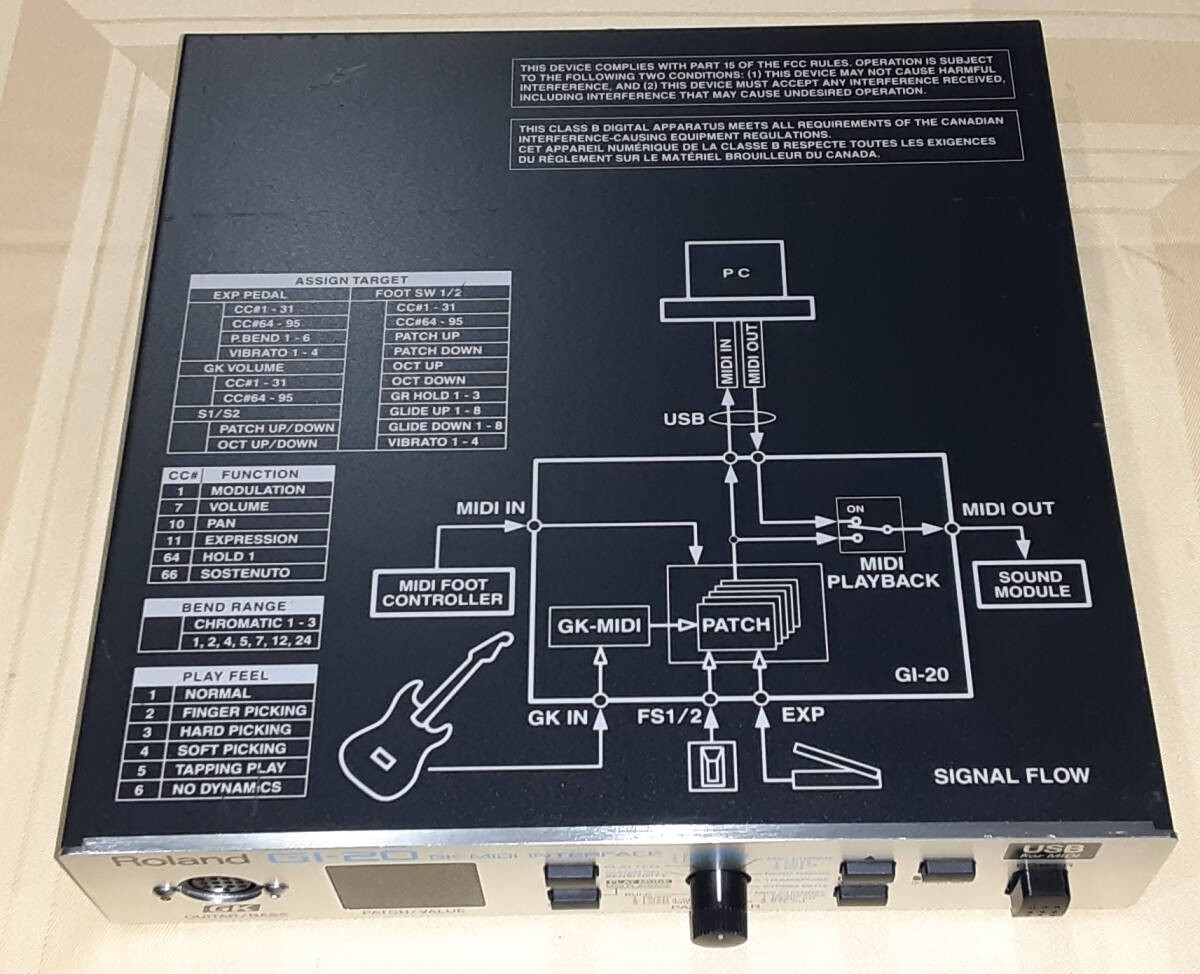 Roland GI-20 GK GR Guitar Bass MIDI Interface | eBay