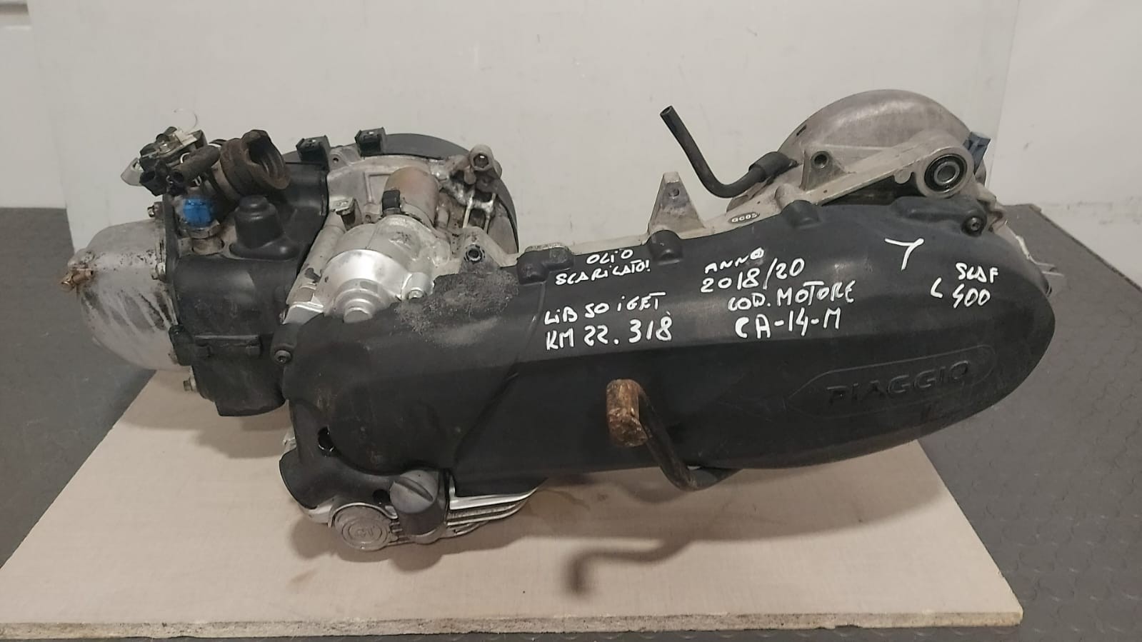 engine block Piaggio Liberty 50 4T I get year 2018 2020 km22.318