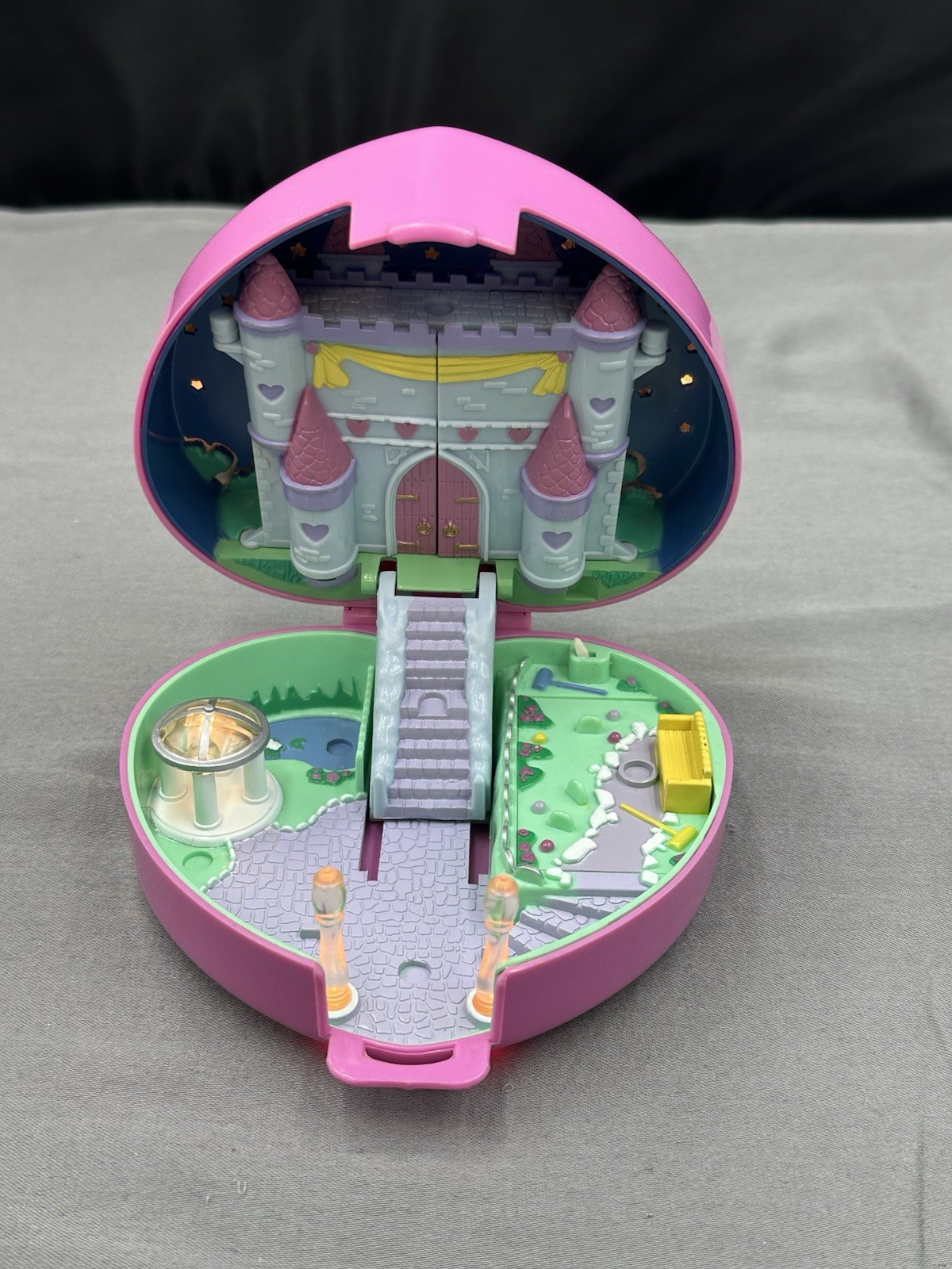 Polly Pocket 1992 Vintage Bluebird Starlight Castle Playset Lights Up No Figures