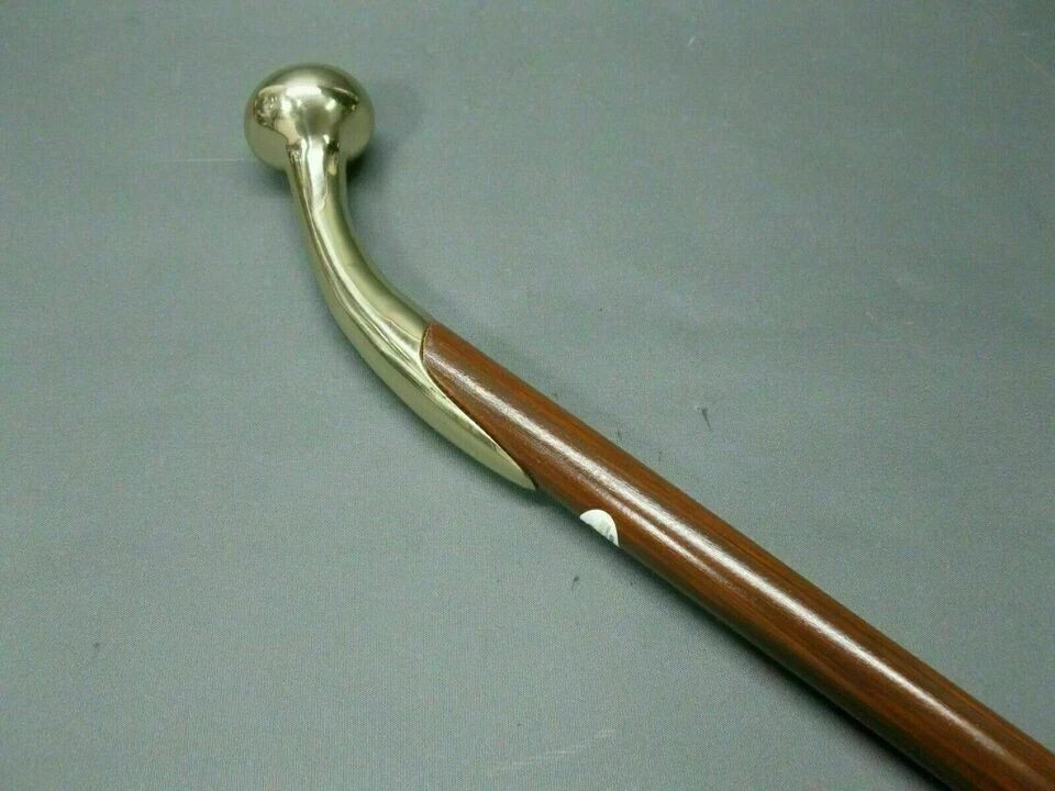 Solid Brass Horse Hames Handle Walking Stick – Vi… - image 4
